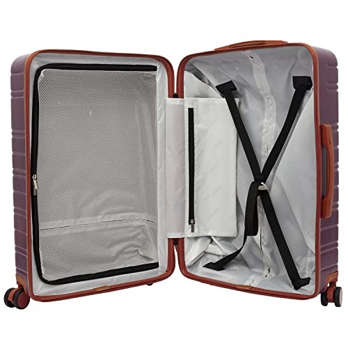 2PC Navigate Luggage Set 20" Carry-On Burgundy