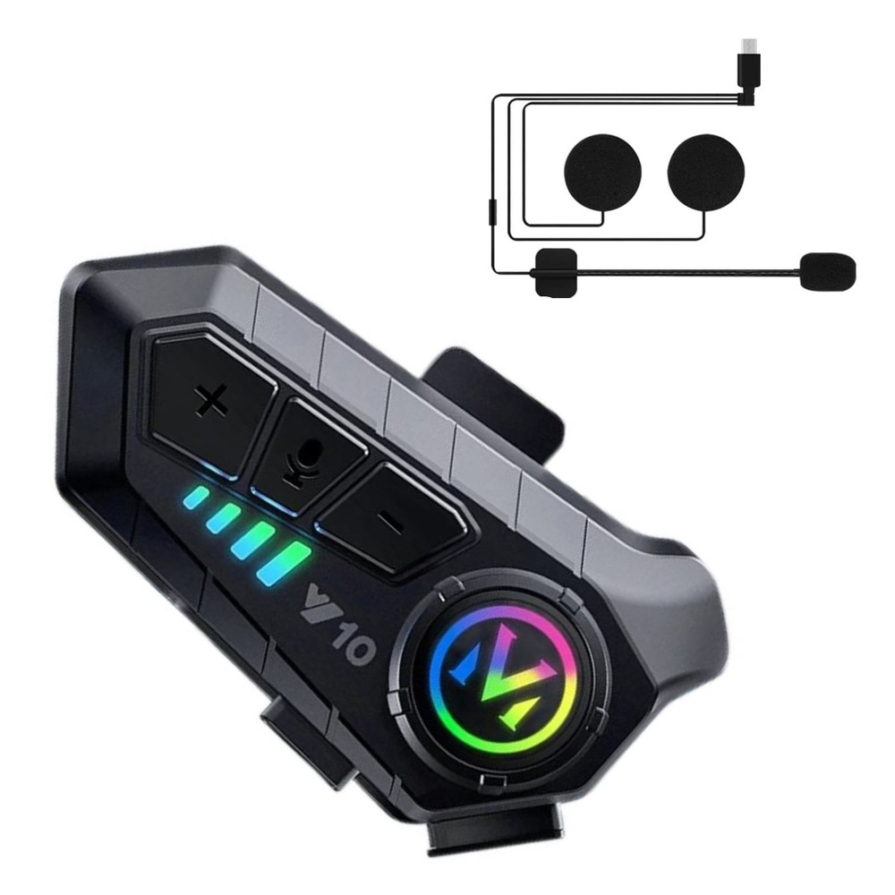 For Motorcycle Helmet HiFi Bluetooth 5.3 Bilateral Stereo Wireless Headphone