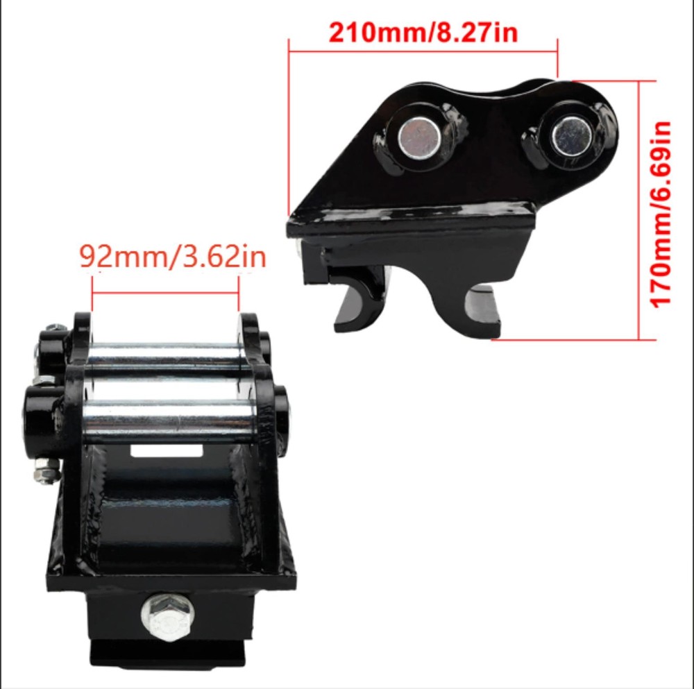 Fits For Mini Excavators Excavator Attachment Quick Hitch Coupler Attachments E4