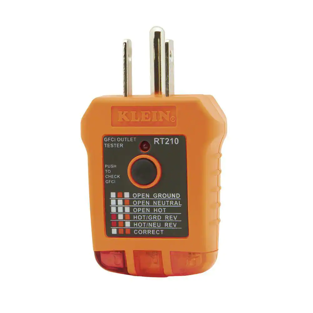 NEW Durable Klein Tools Standard/GFCI Outlet Tester Detect Wiring Problems