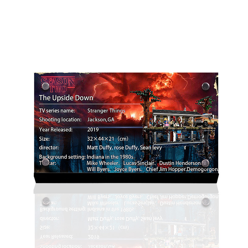 Display King - Display plaque for Lego Stranger Thing 75810