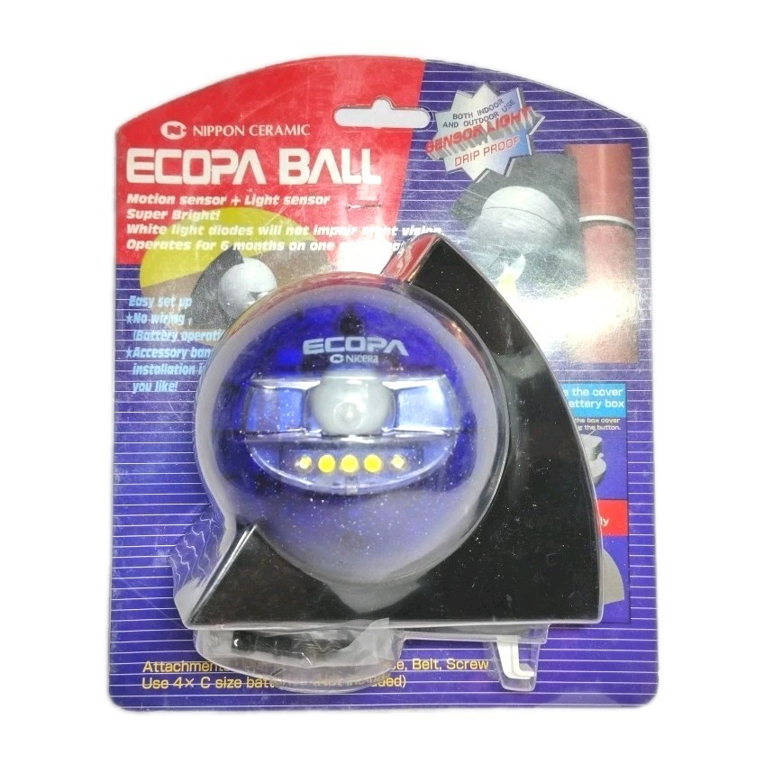 Nippon Ceramic Ecopa Ball Motion Sensor LED Security Convenience Light Lighting