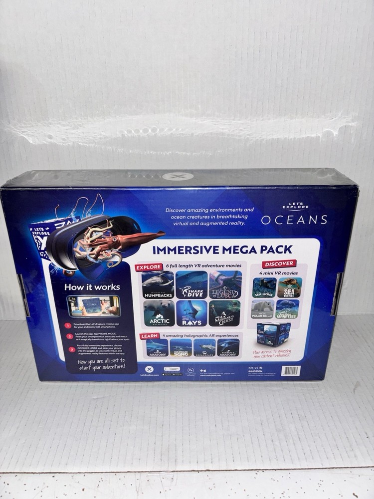 NEW Let's Explore Oceans Immersive Mega Pack VR headset