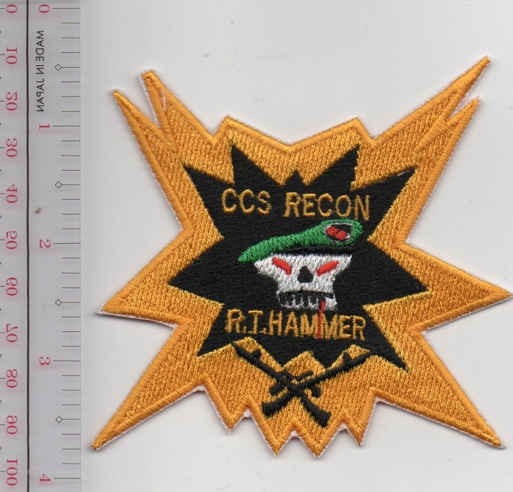 US Army CCS Recon Rt Hammer Patch NO TARIFF