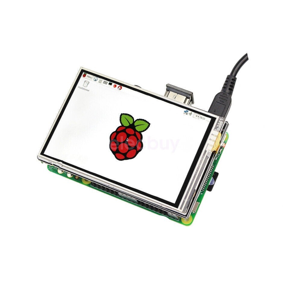 3.5" HDMI LCD Display Touch Screen for Raspberry Pi 3B+ 4B w/ Case & Heat sink