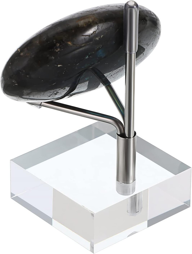 Adjustable Metal Arms Display Stand Easel with Acrylic Base Small Display Easel