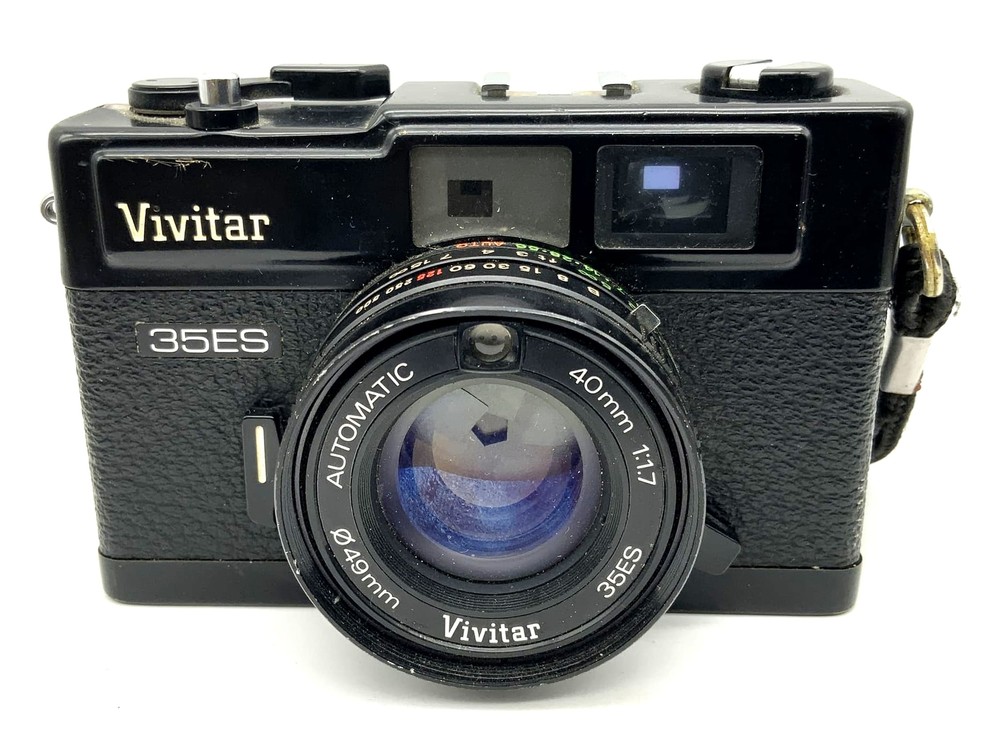 Vivitar 35ES Viewfinder Camera With Automatic 40Mm 1:1.7 Analog Camera Black