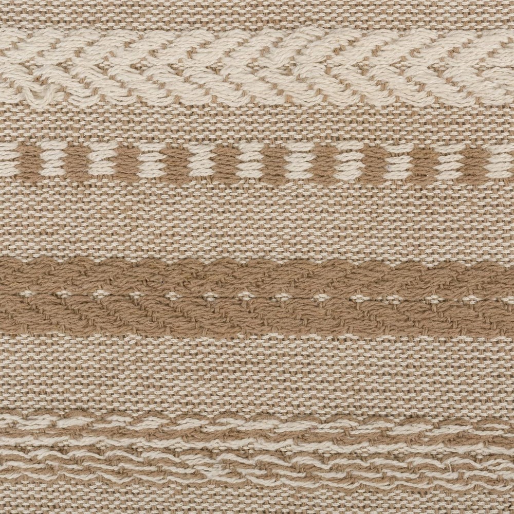 Farmhouse Braided Stripe Table Runner Collection, 15x72 15x77, Fringe Include...