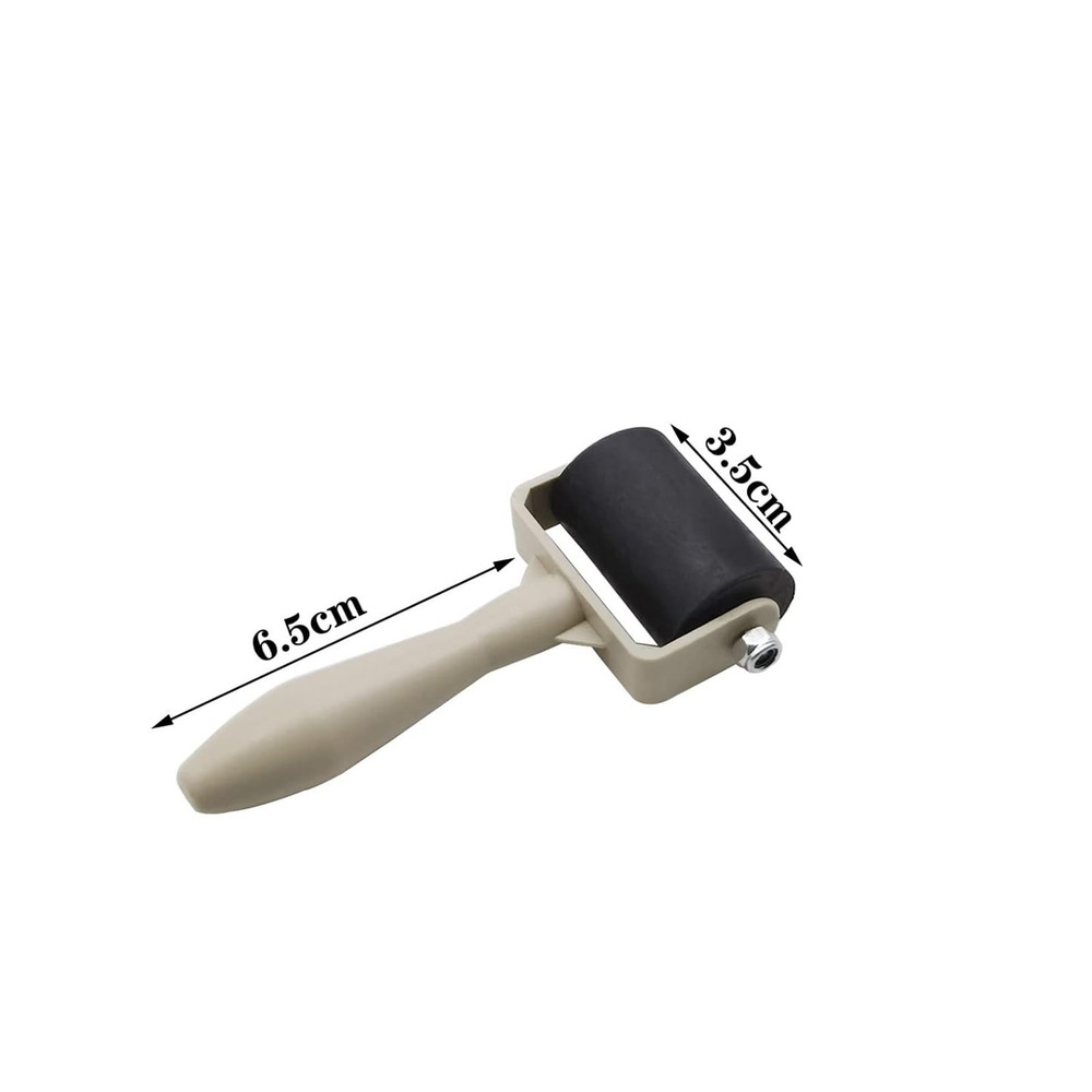 6 Pack Rubber Brayer Roller Hard Rubber Vinyl Roller for Printmaking Wallpapers