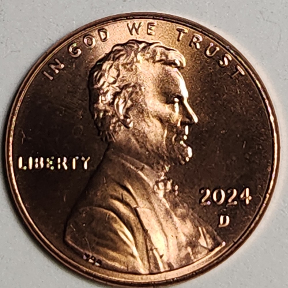 2024 Lincoln Shield Cent,RD, Mint State, Mint State, Doubled Die Reverse