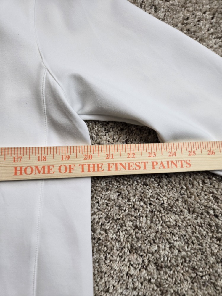 Zero Restriction Golf Hoodie Mens Small White Pullover Fleece Sweatshirt