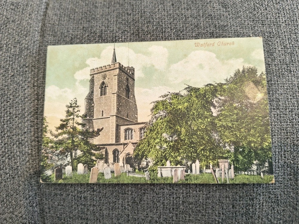 Watford Church Postcard