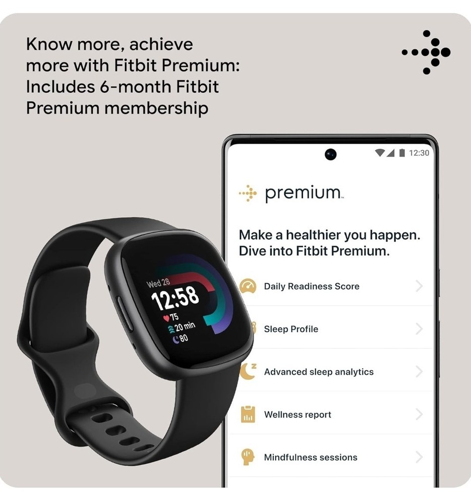Fitbit Versa 4 - Black Infinity