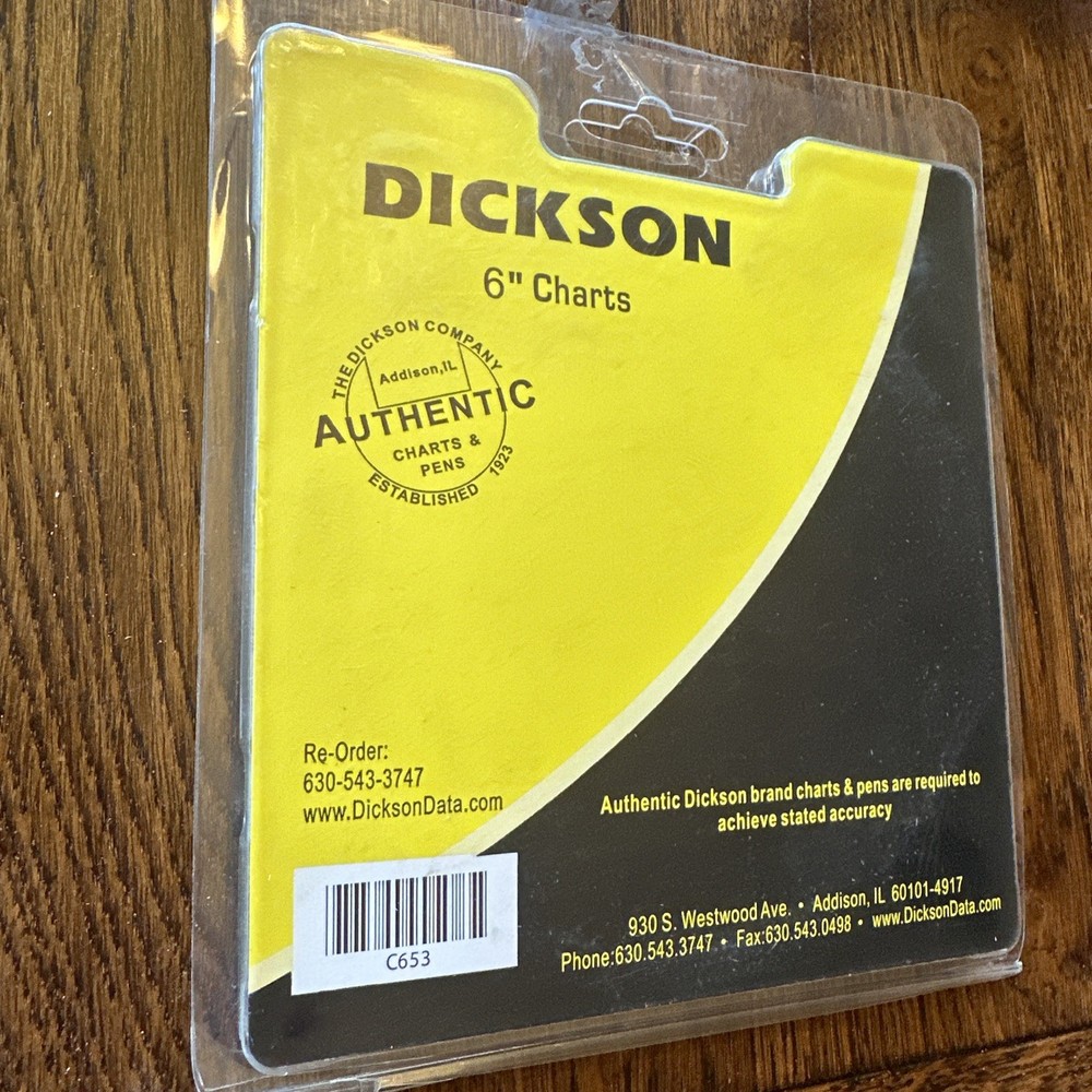 Dickson C653 Circular Chart QTY 90 A3