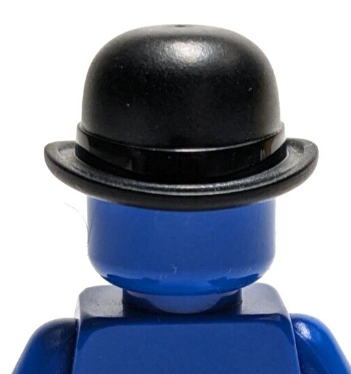Lego - Minifigure Headgear - Black, Bowler Hat