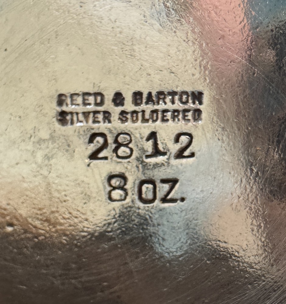 1947 Reed & Barton 8oz Silver Soldered Sugar Bowl #2812