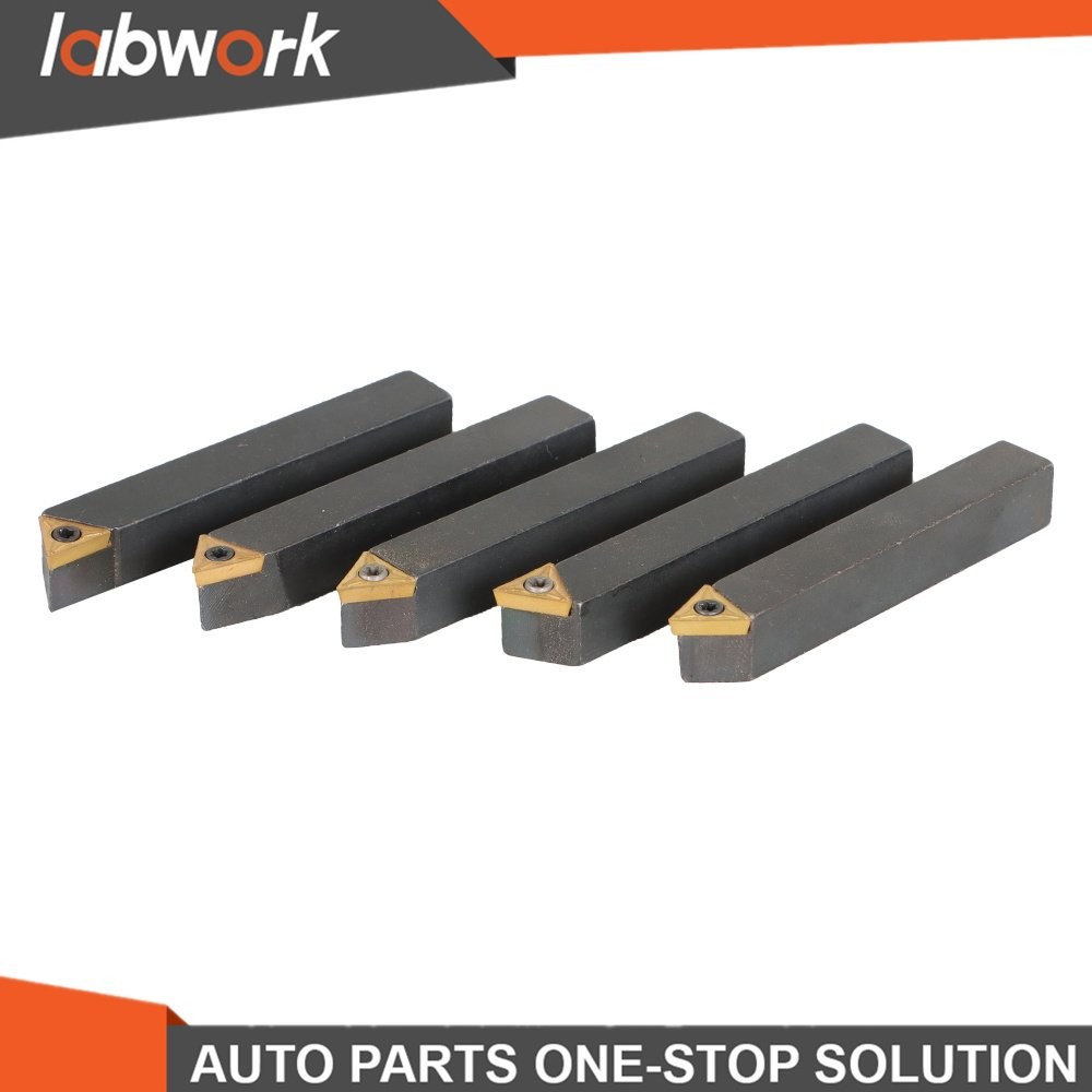Labwork Carbide Indexable Turning Tool Bit With Carbide Inserts 5 PACK 3/8"