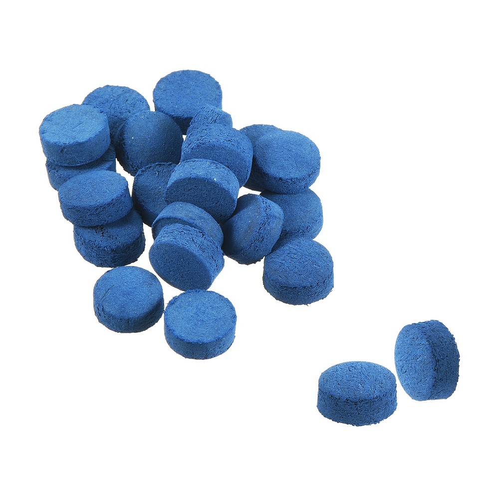 9mm Billiard Slide Stick Tips, 20pcs Replacement Tips, Blue