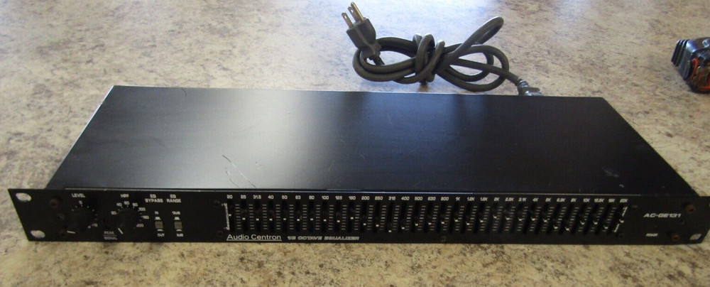 Audio Centron AC-GE131  - Equalizer 31 Band 1/3 Octave EQ - Tested Working