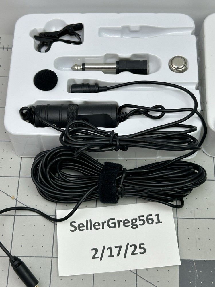 Movo Lavalier Microphone LV1 - 2 PACK