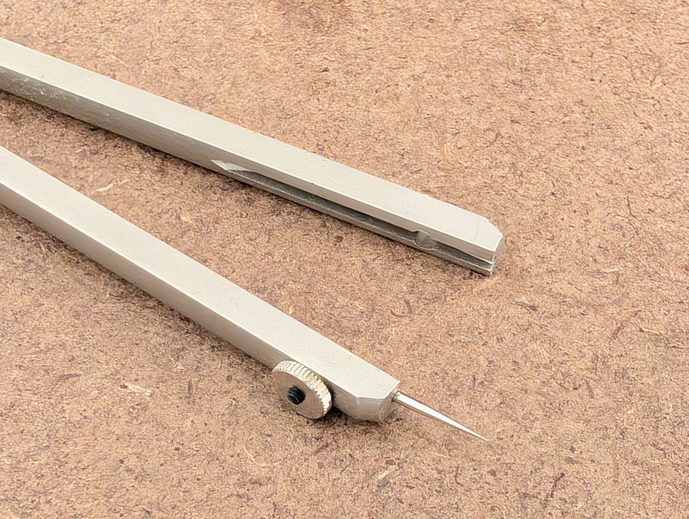 Weems & Plath Germany: 7" Matte Nickel Navigation Divider (Vintage)