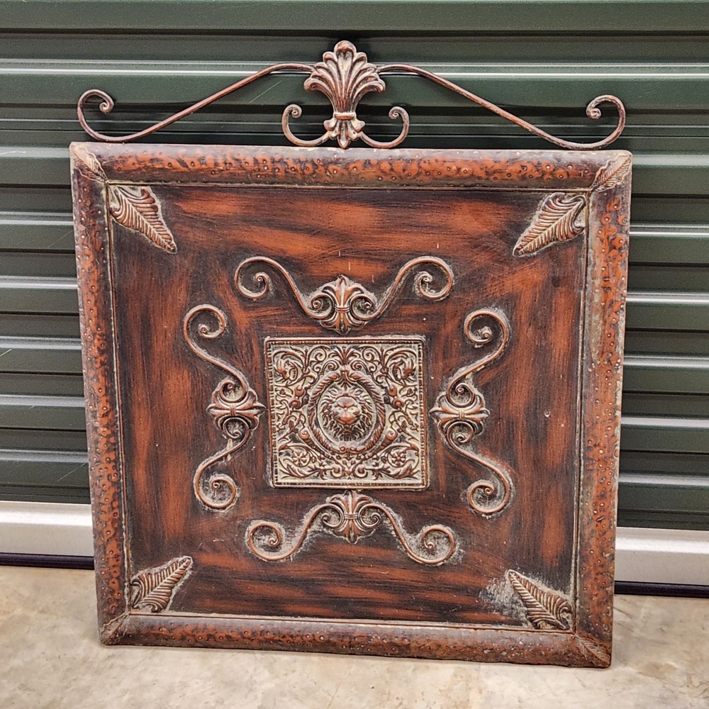 Vtg Copper Fire Screen