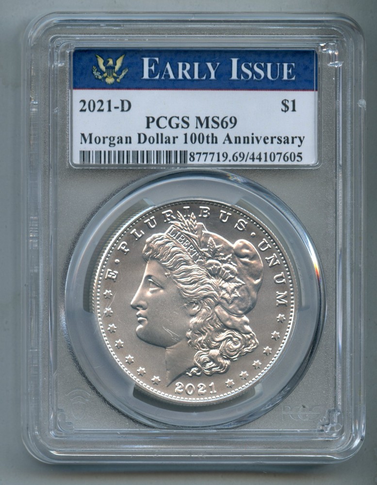 2021 D Morgan Silver Dollar PCGS MS 69