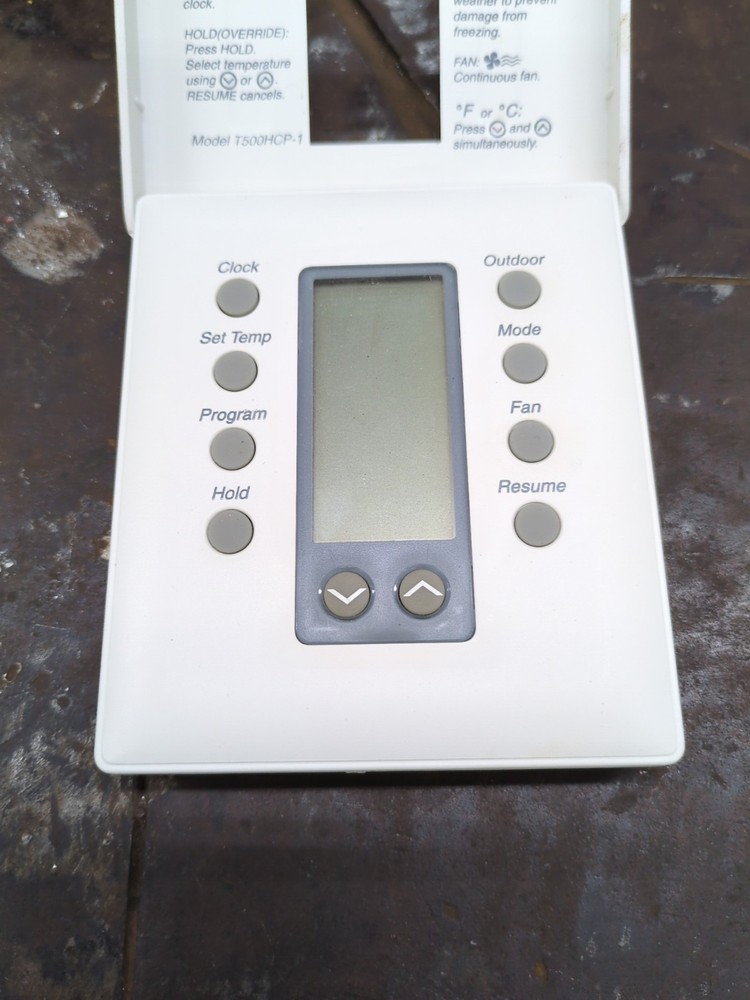 Johnson Controls T500HCP1 Programmable Thermostat White