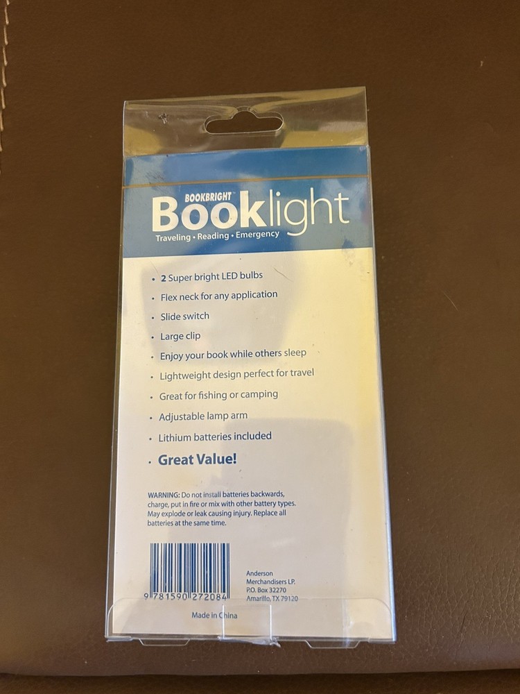 BookBright Booklight for Reading, Traveling, Emergency