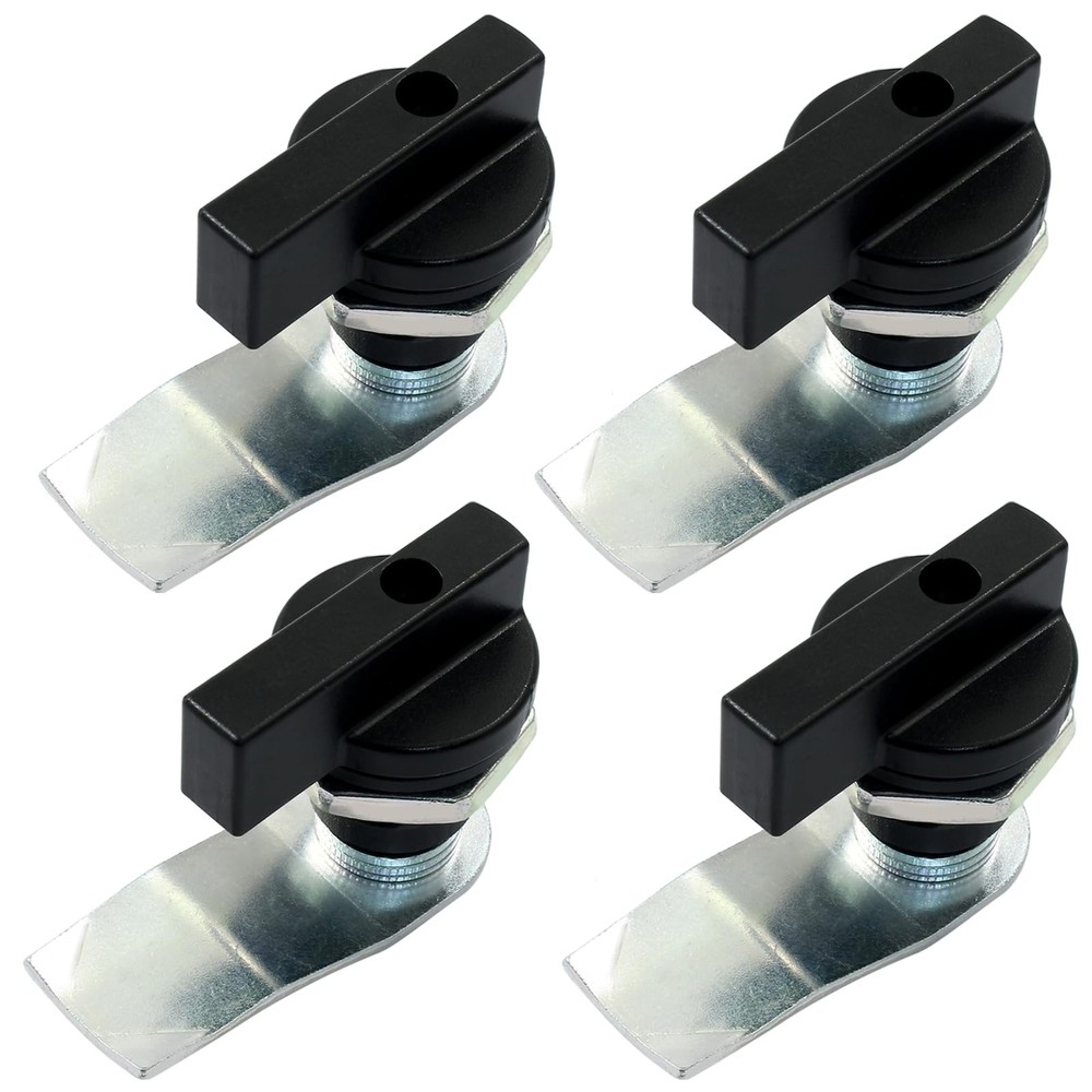4Pcs Thumb Operated Offset Cam Locks, T Handle Swing Knob Turn Latch Thumb Ca...