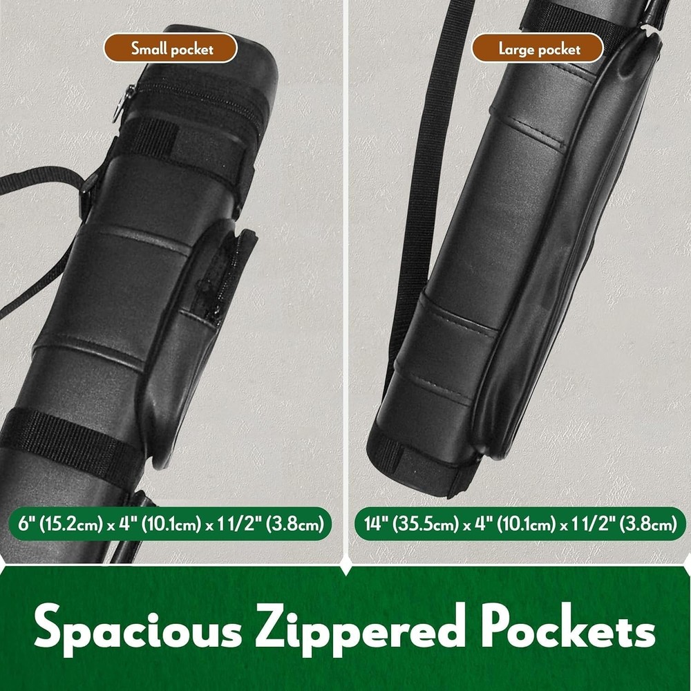 Portable Pool Cue Carrier - Protective Shell