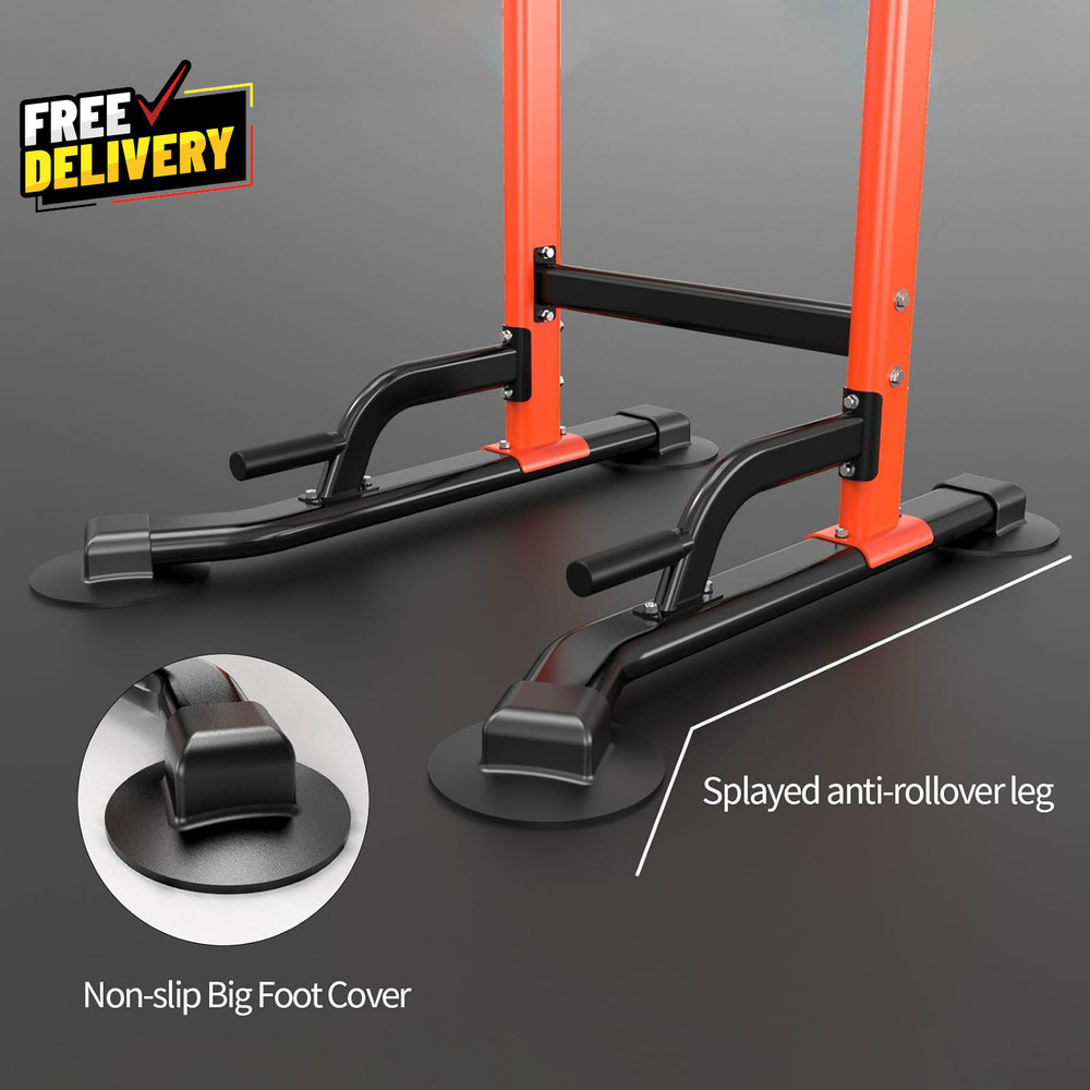 Dip Station Home Gym Strength Training Pull Ups Dip-Ups 330Lbs
