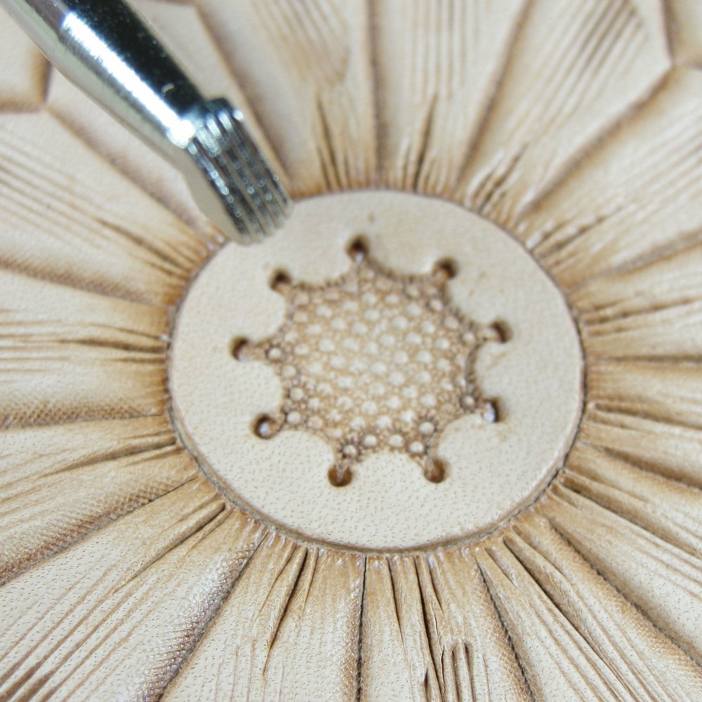 Leather Stamping Tool - #B893 Coarse Lined Beveler Stamp