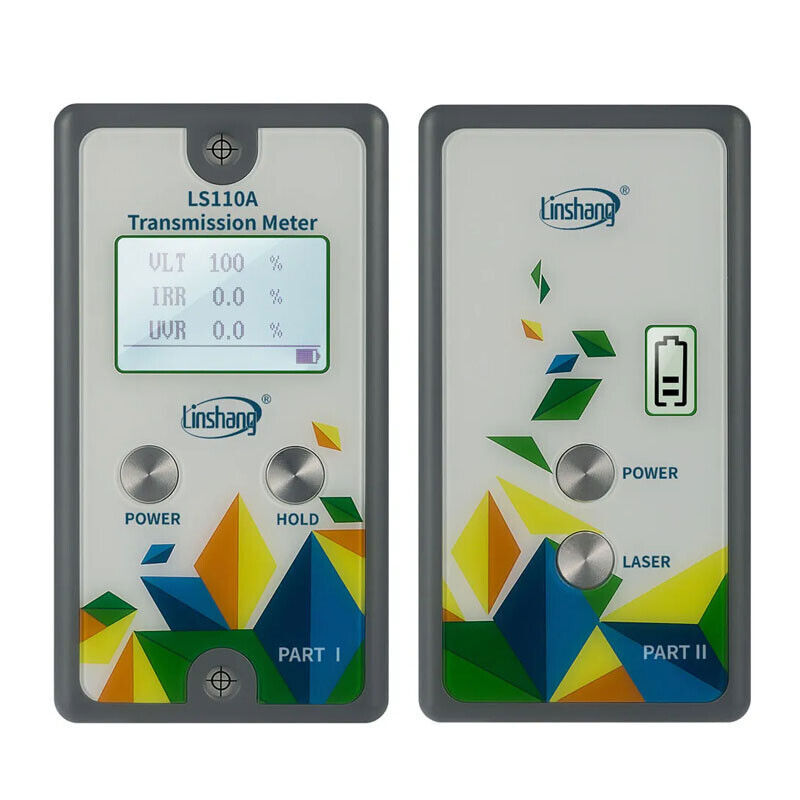 LS110A/LS110H Split Light Transmittance Tester VL/IR/UV Front Windshield Glass