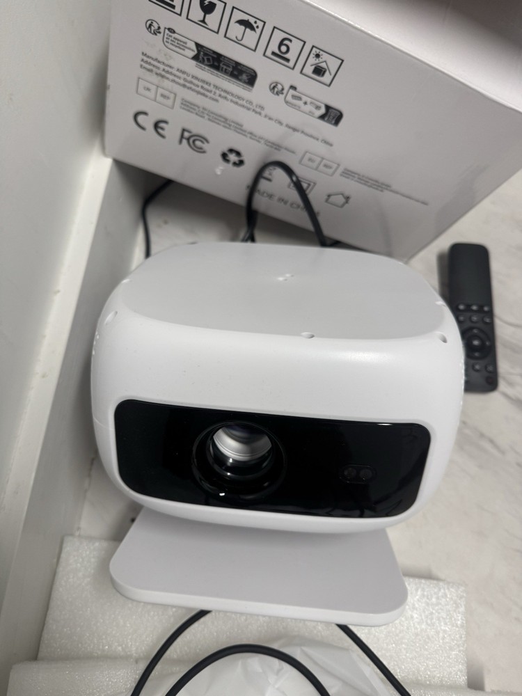 VisualApex E60HS Smart Projector HDMI White Desktop with Remote