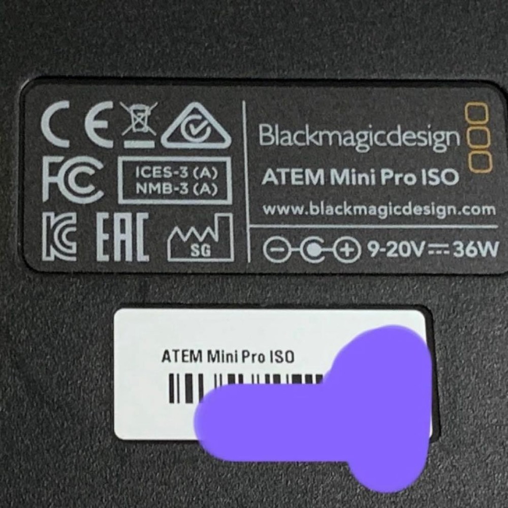 ATEM MINI pro ISO BlackMagic Design