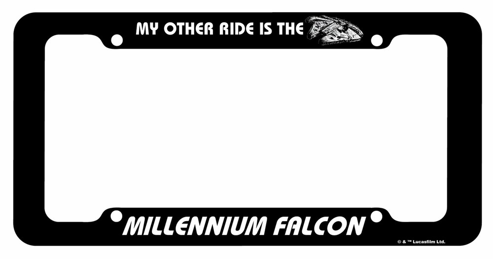 Chroma Graphics Star Wars Millenium Falcon Plastic Plate Frame