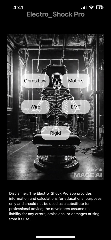 Electrical Tool On The Apple App Store! “Electro_shock Pro”