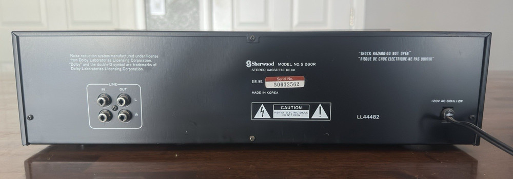Sherwood Stereo Cassette Deck - S260R