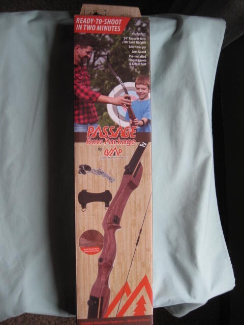 OMP PASSAGE BOW PACKAGE 54" RECURVE BOW 20# LIMP WEIGHT-NEW