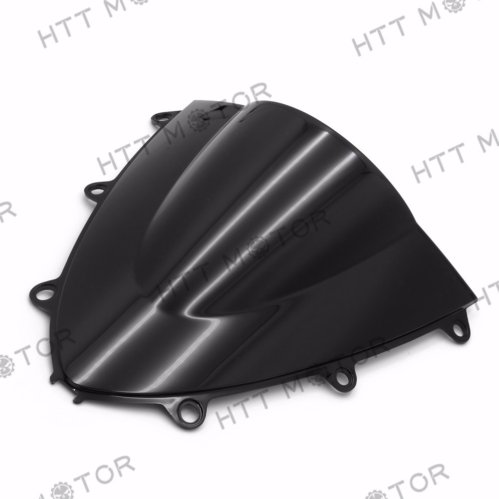 Black Double Bubble Windscreen Windshield for 2008-2011 Honda CBR1000RR