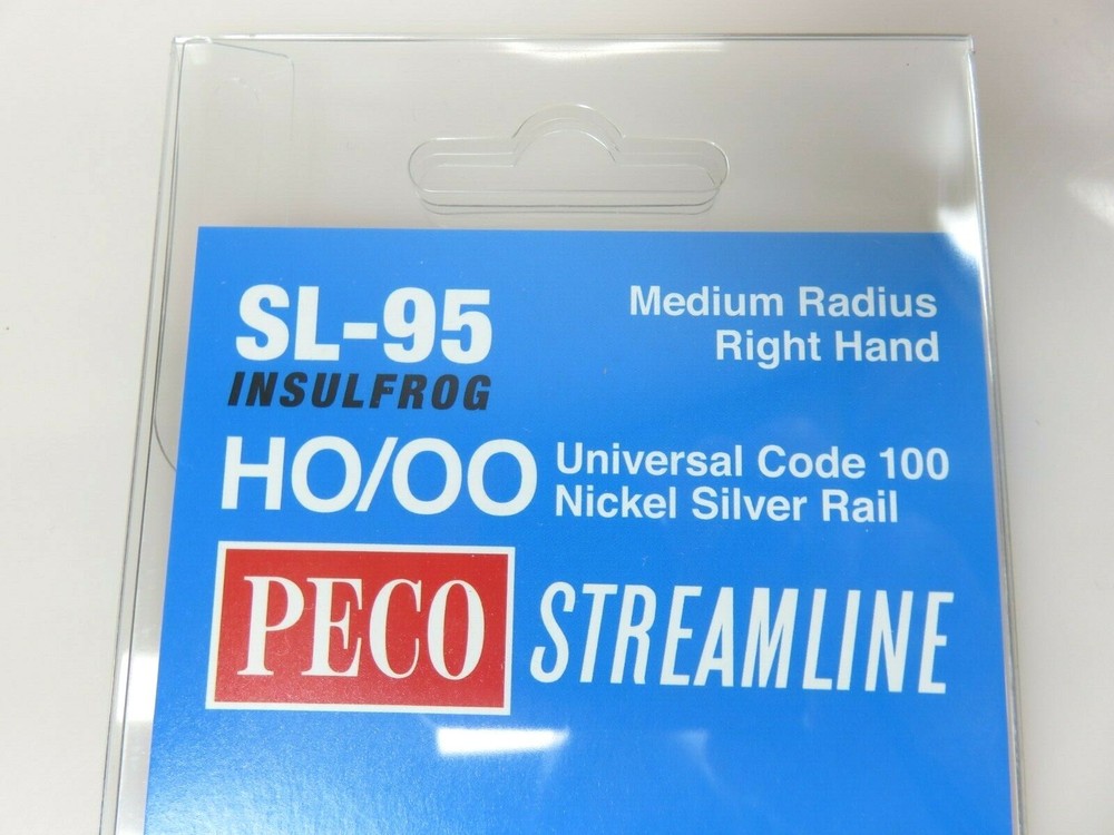 Peco Streamline HO SL95 Code 100 Insulfrog Medium Radius Turnout Right Hand