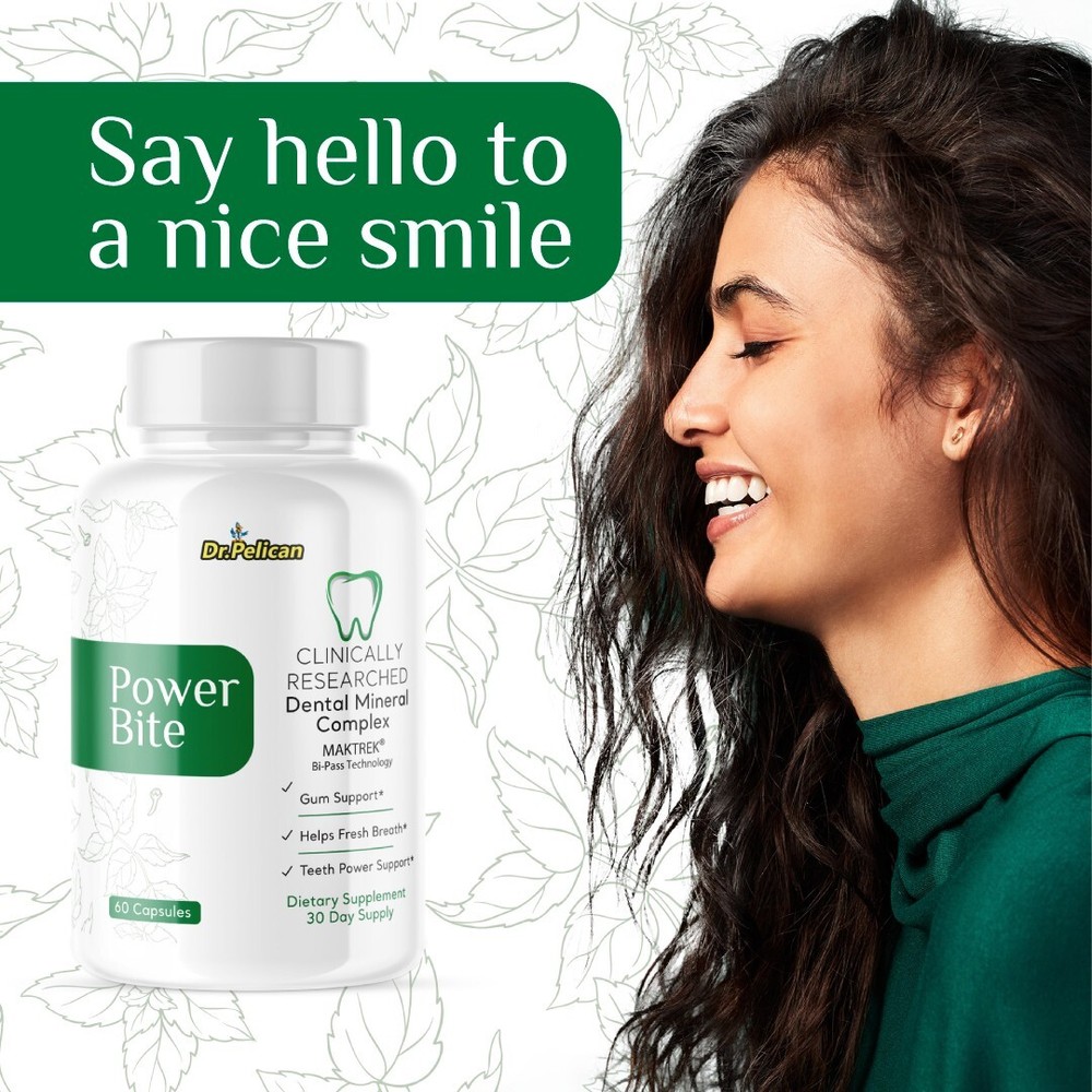 Power Bite-Teeth & Gum Support- 2 Bottles - 120 Capsules