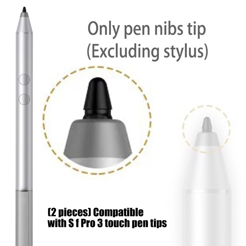 Replacement Styluses Tip For 3 Pen Smooth Plastic Nib Drawing Writing