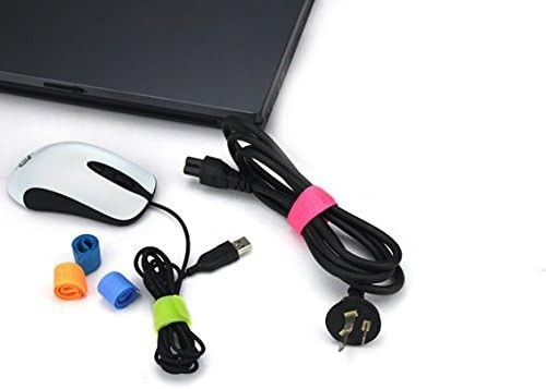 Pasow 50pcs Reusable Cable Ties 7 Inch Black
