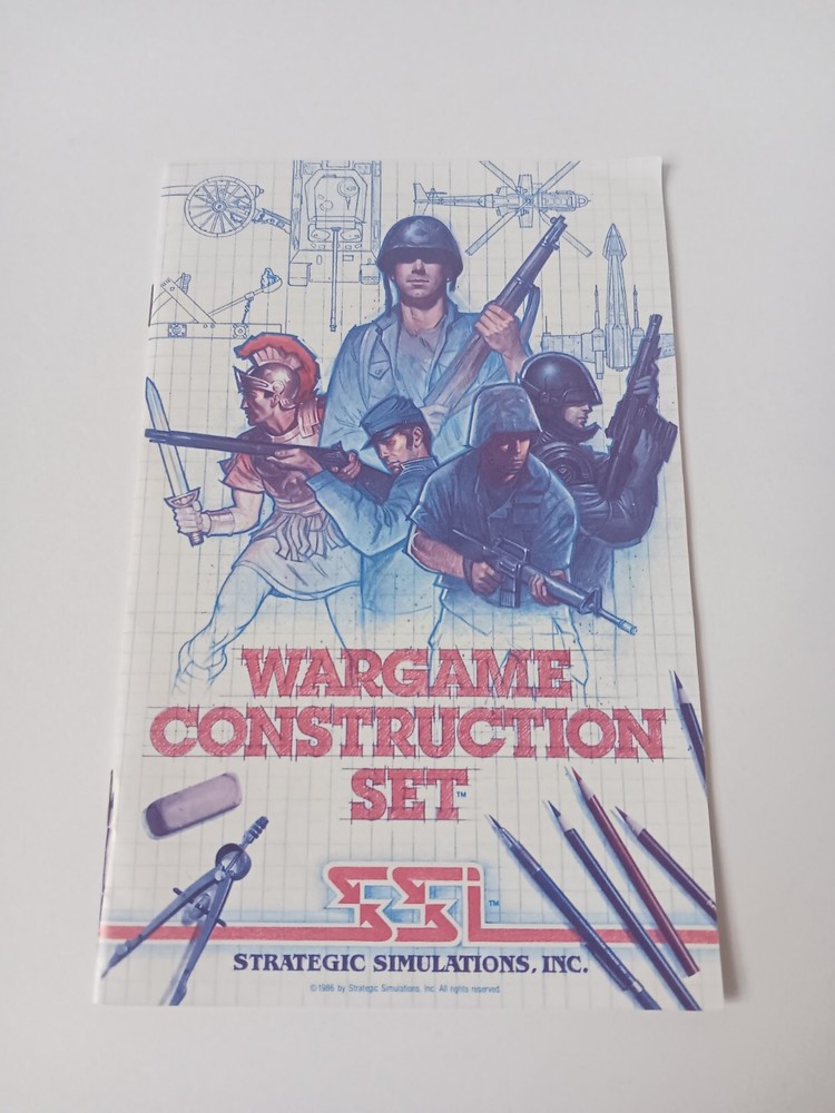 Commodore 64 Wargame Construction Set Instruction Manual Strategic Simulations