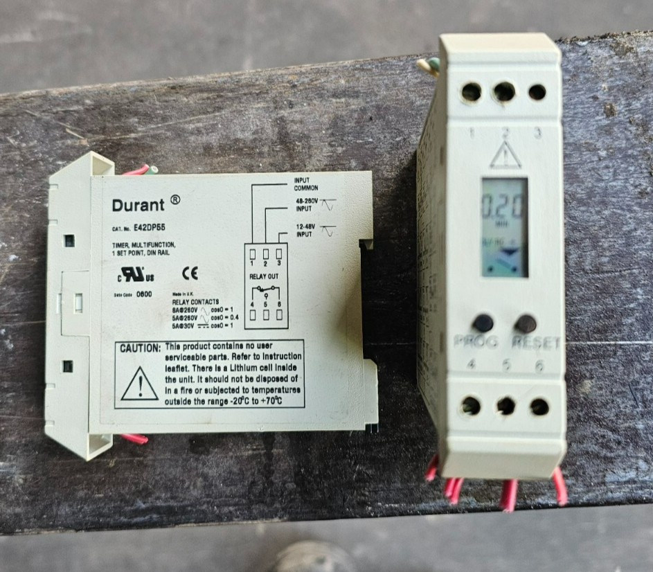 (2) Eaton Durant E42DP55 Multifunction Timer Units