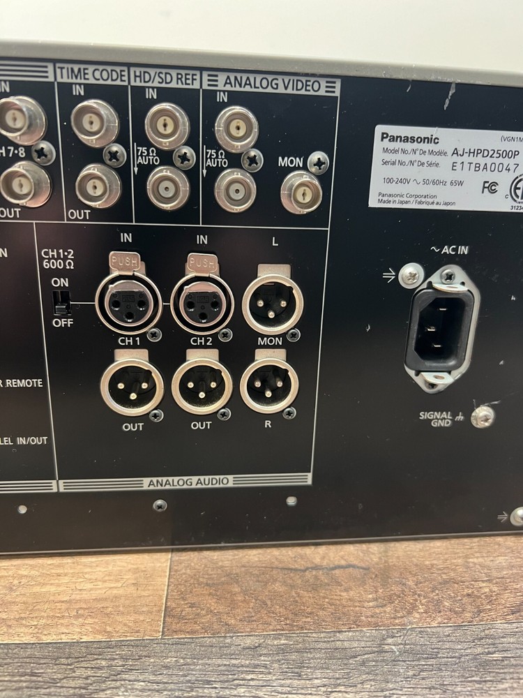 Panasonic AJ-HPD2500 Memory Card Recorder/Player