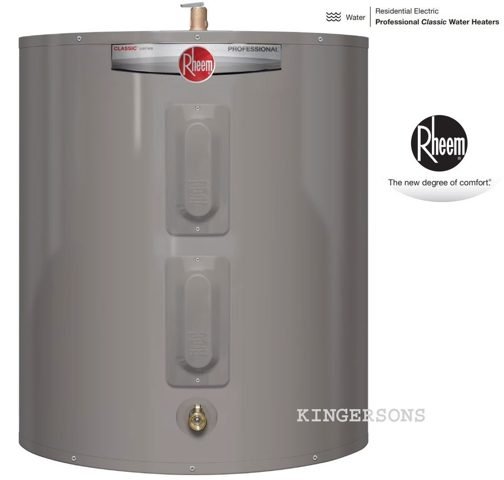 RHEEM Residential Electric Tank Water 240 V 47 Gallon, Short Dual Element ~ NEW~