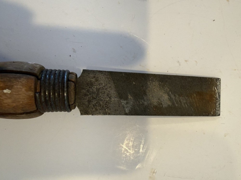 Vintage Nicholson Chisel With Wood Handle